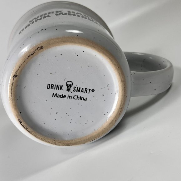 Knob Creek Ceramic Coffee Mug Cup Work Hard Drink Whiskey Speckled Enamel Look - Picture 8 of 10